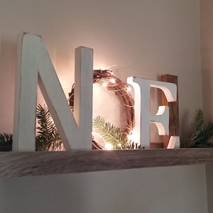 Noel Letters, Noel Wreath Sign, Christmas Decor, Mantle Decor, Christmas Gift,  Noel Sign With LIGHTS