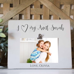 Love my Aunt Picture Frame, Aunt Gift, New Aunt, Aunt gift from niece, from nephew, i love my aunt, best aunt ever