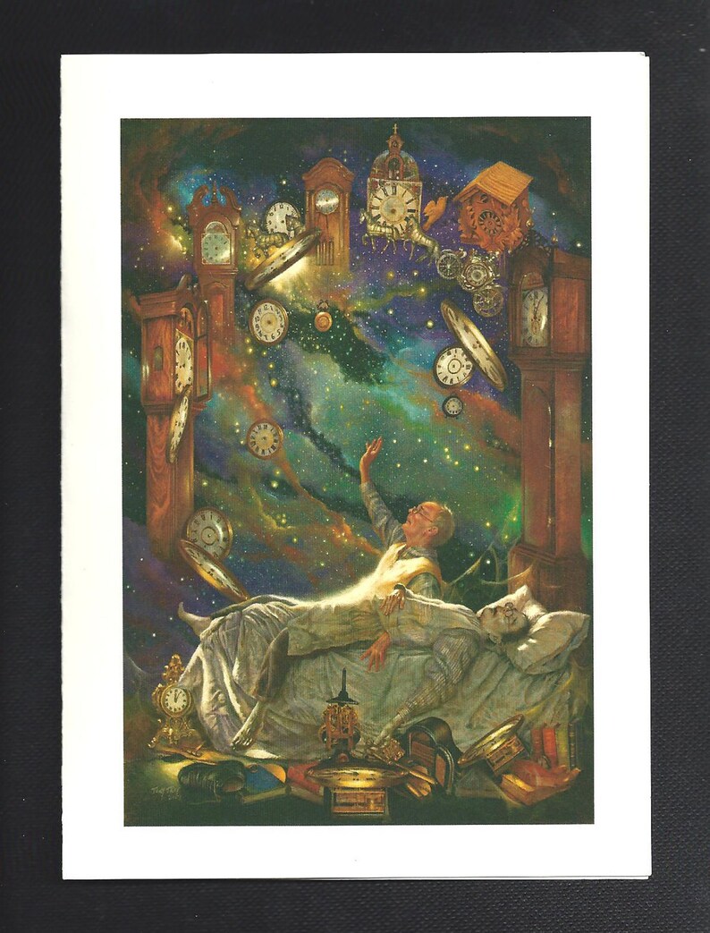 The Clockmaker Blank Greeting Card by Tony Troy Etsy