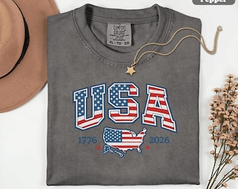 America 250th Anniversary Shirt, Retro USA 250 shirt, 1776 2026, Patriotic 4th of July Gift, Independence Day Shirt