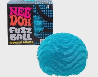 NeeDoh Fuzz Ball Sensory Toy | Wonder Waves Textured Fidget Ball