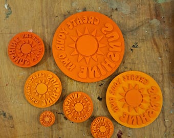 Shine into your great sunshine - 3D stamp