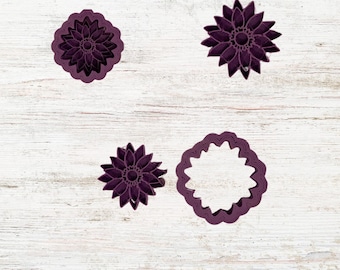 Mandala Flower G Clay Cutter – 3D Printed Pottery Tool – Mandala Stamp for Ceramics