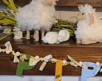 Floral Name Banner