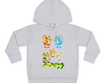 Small But Mighty Kids Sweatshirt, Elemental Characters Sweatshirt, Cute Kids Crewneck, Funny Kids Sweatshirt, Gift for Kids, Kids Outfit