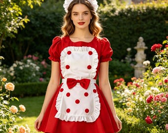 Czarna sukienka pokojówki Lolita dla kobiet, seksowny kostium księżniczki na Halloween, strój cosplay gotyckiej pokojówki, sukienka na imprezę z odgrywaniem ról w anime