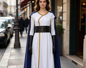 Strój greckiej bogini na Halloween dla kobiet, suknia w stylu vintage Ateny Kleopatry, strój cosplay z mitologii starożytnej, długa sukienka rzymskiej bogini