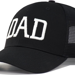 DAD geborduurde mesh truckerpet, minimalistische dadpet, vaderdagcadeau voor mannen