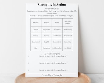 Parenting | Self Esteem & Confidence Printable | ADHD Workbook I Therapy Worksheet PDF