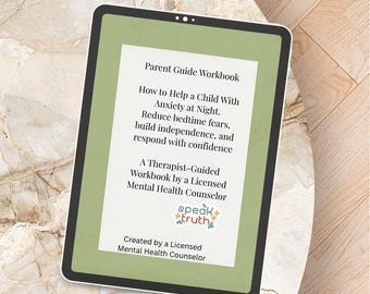 Child Night Anxiety Workbook | Therapist-Guided Parenting Support (PDF Download)