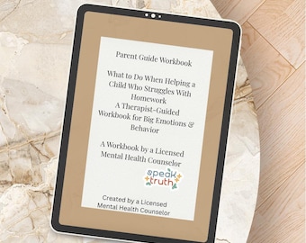 Werkboek voor ouders over huiswerkproblemen | Door een therapeut begeleide emotionele regulatie en ondersteuning bij executieve functies (PDF)