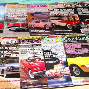 Nice Vintage 1990 Incomplete Year of Car Collectors and Car Classics Magazines ~ Classic Cars and Muscle Cars! ~ Free Shipping