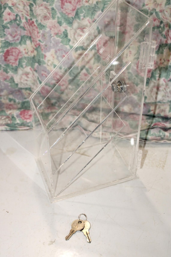 lucite cigarette case 1950s Confetti Growing Garden Acrylic Cigarette Case