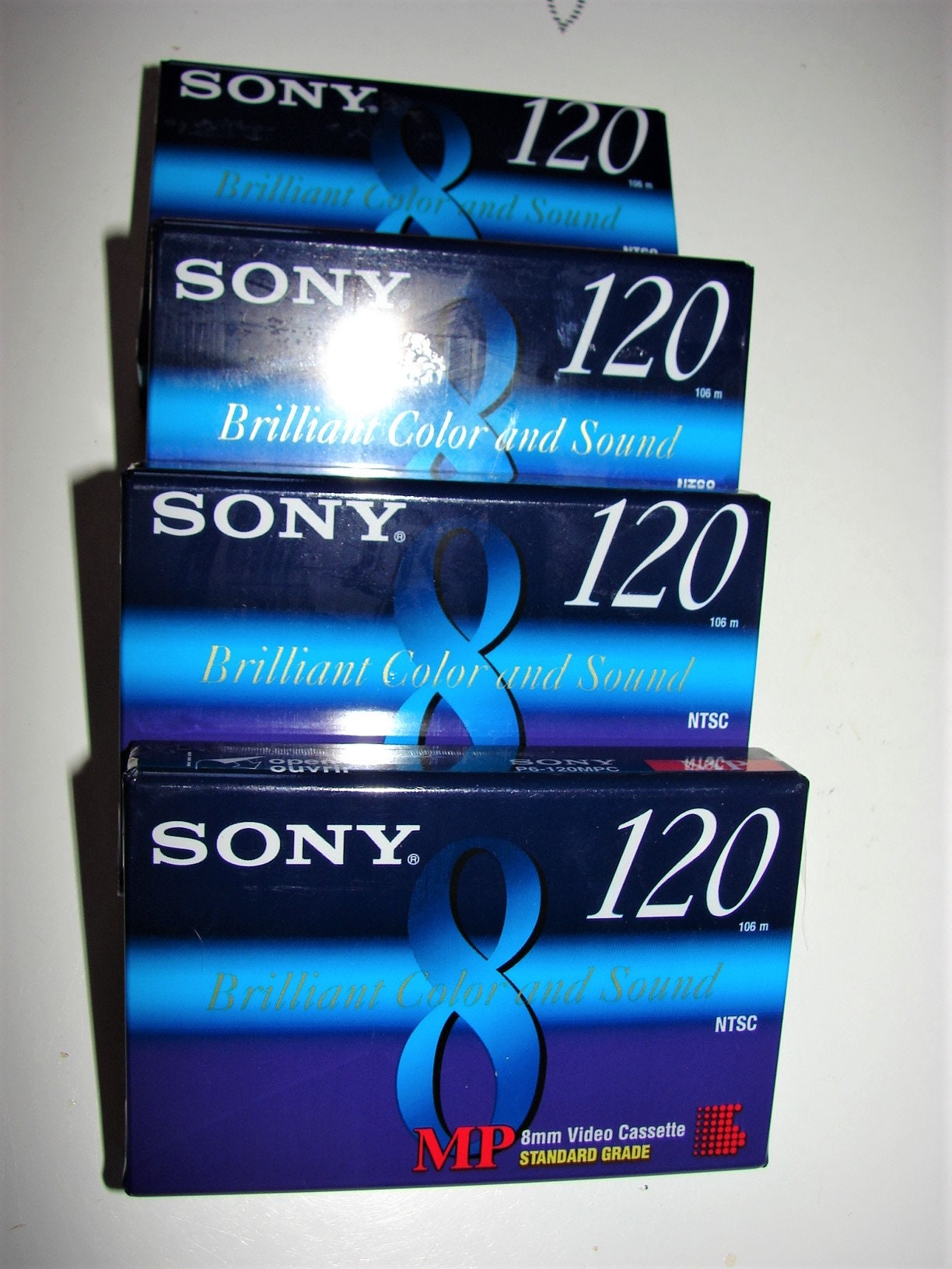 5-pack Sony P6-120MPC Standard Grade 8mm Video Cassettes 