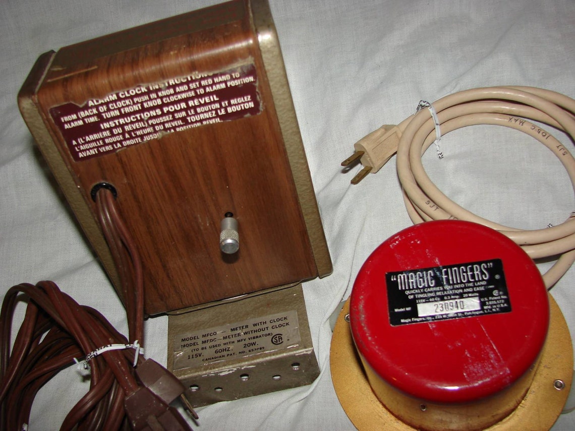 Vintage Magic Fingers Hotel Bed Vibrator Clock & Alarm Coin Etsy