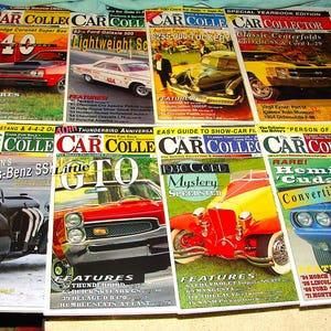 Nice Vintage 1995 Incomplete Year of Car Collectors and Car Classics Magazines ~ Classic Cars and Muscle Cars! ~ Free Shipping