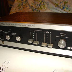 Nice Vintage Realistic QA-622 Four Channel Stereo Amplifier ~ Quadraphonic Technology! ~ Tested and Working ~ Free Shipping