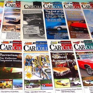 Nice Vintage 1993 Complete Year of Car Collectors and Car Classics Magazines ~ Classic Cars and Muscle Cars! ~ Free Shipping