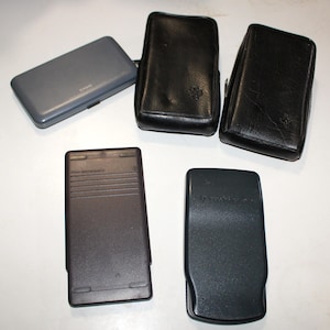 Vintage Lot of 4 Calculators with Cases and One Digital Diary All For One Money ~ Sold As Is ~ Free Shipping
