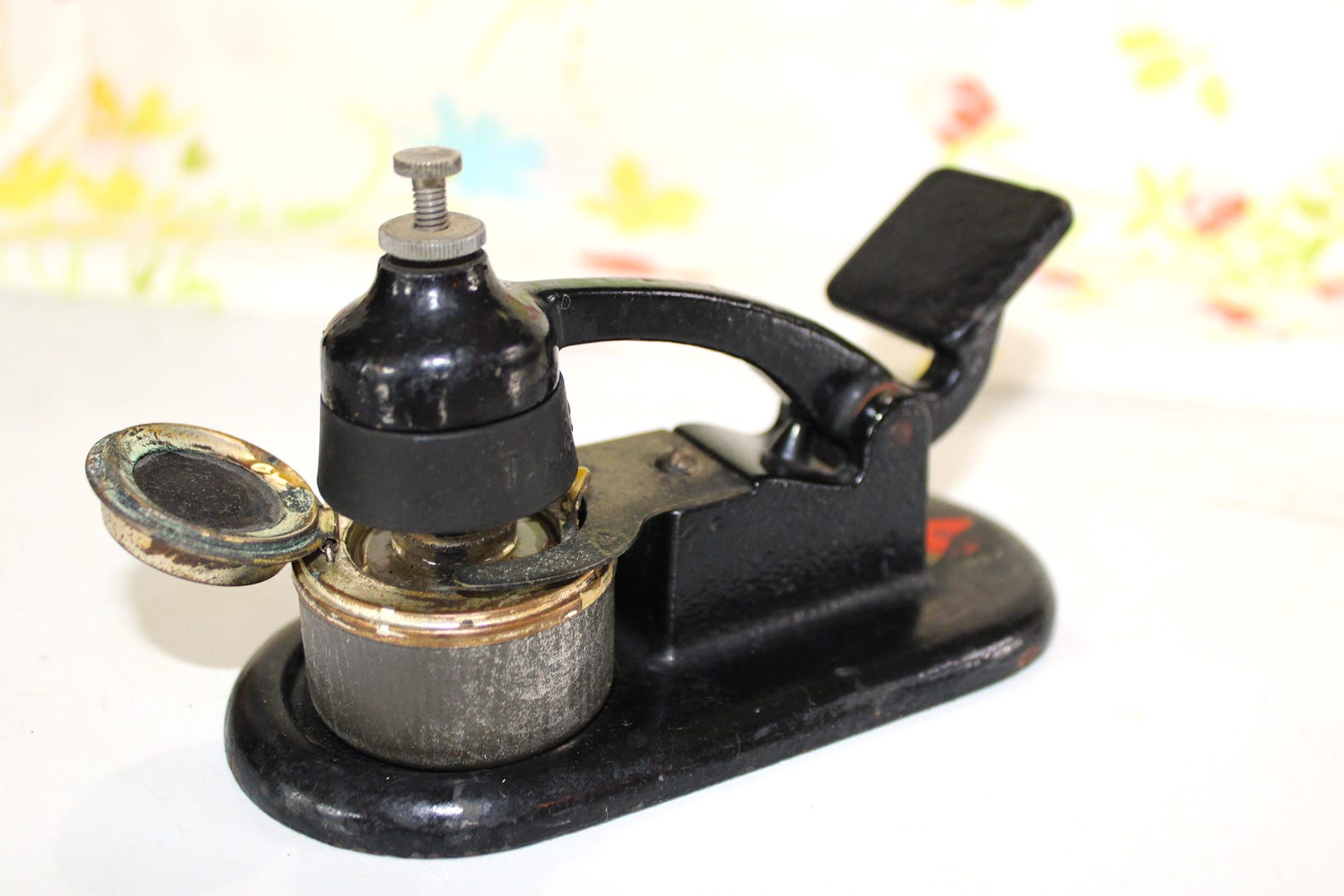 Scarce Vintage Theo. Alteneder & Sons Drafting Inkwell With Rare Tin ...