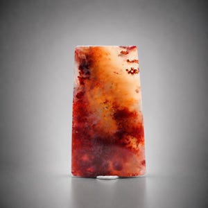 Natürlicher Karneol Achat Rechteck Cabochon - Feurig Rot Orange Durchscheinender Edelstein für die Schmuckherstellung