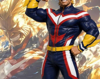 Conjunto de disfraz de cosplay de superhéroe de anime: chaqueta y pantalones de cuero. Traje de superhéroe personalizado.