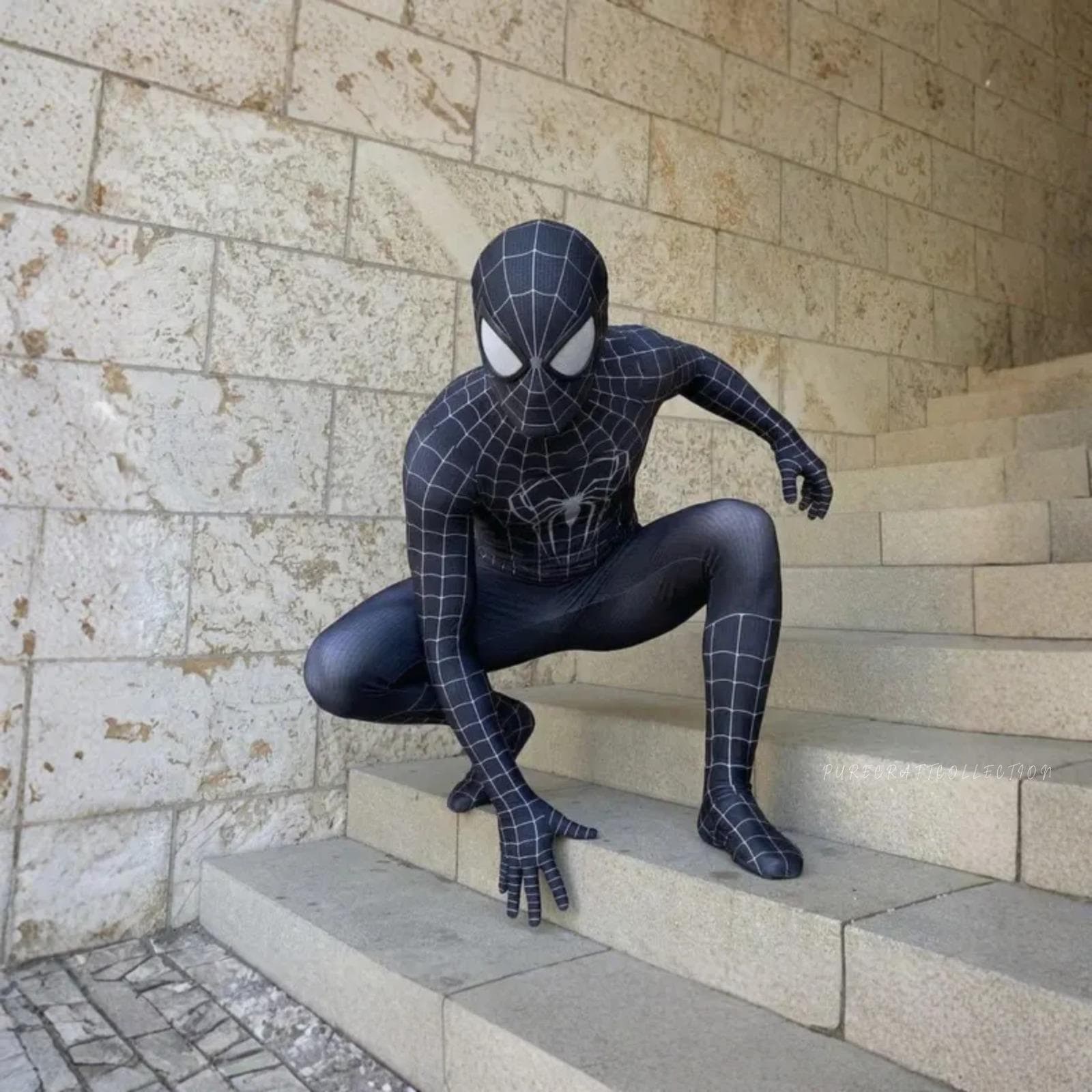 スパイダーマン　コスチューム　ブラック Black spiderman suit - Etsy 日本
