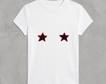 cherry_denim star tee
