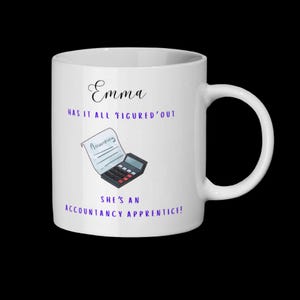 Buchhaltung Lehrling Tasse Lustige Buchhaltung Geschenk Personalisierte Name Buchhalter Tasse