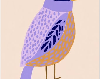 Lila Vogel Illustration Poster