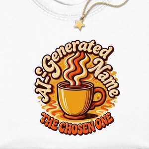 Shirt Nom IA Perso, Tee Elu du Cafe, Top Humour Barista, Style Comfort Color