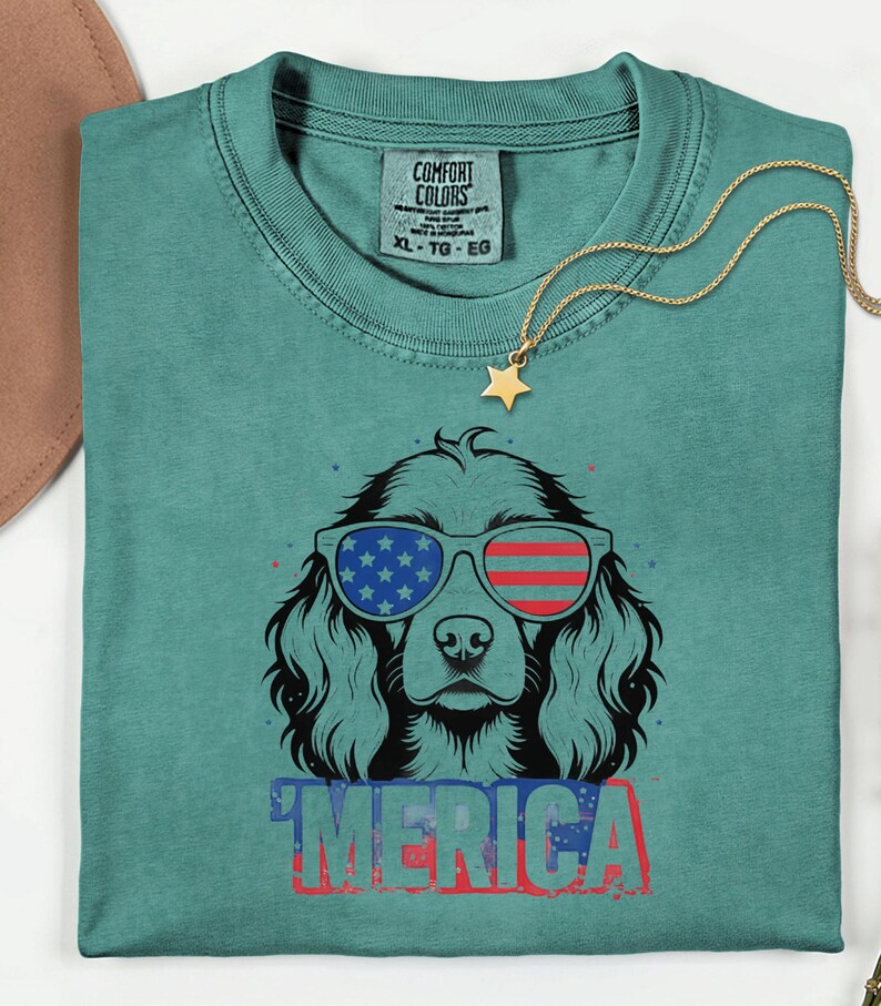 Patriotic Dog Shirt | Comfort Colors America Graphic Tee - Etsy UK