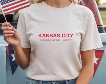 Kansas City Soccer Shirt | Comfort Colors Red Host City Tee