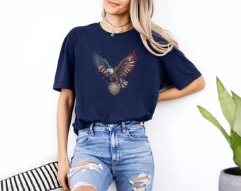 Camiseta Águila Calva 250 Años USA 1776 2026 Gráfico 4 De Julio