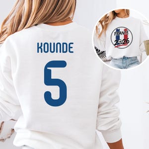 Camiseta de aficionado al fútbol de Francia – Camiseta gráfica de fútbol mundial imagen 2