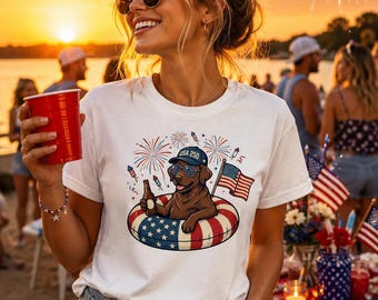 Comfort Colorsの愛国的なロットワイラーシャツ、アメリカ建国250周年記念Tシャツ、7月4日の衣装
