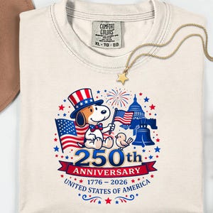 Comfort Colors USA 250th Anniversary Shirt, Patriotic 1776–2026 Tee, July 4th Outfit