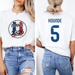 Camiseta de aficionado al fútbol de Francia – Camiseta gráfica de fútbol mundial imagen 6