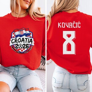 Croatia Soccer Fan Shirt | Kovacic #8 Jersey Style 2026 World Cup Tee image 12