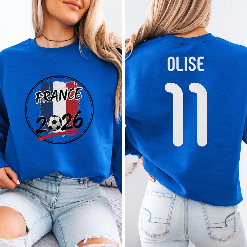 France Soccer Fan Shirt – World Tournament Jersey Style Teel image 7