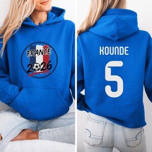 Camiseta de aficionado al fútbol de Francia – Camiseta gráfica de fútbol mundial imagen 7