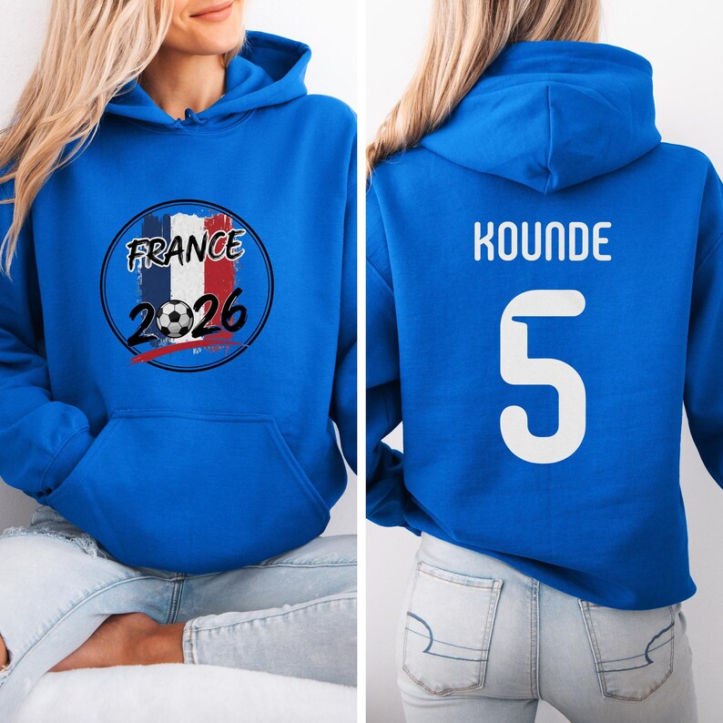 Camiseta de aficionado al fútbol de Francia – Camiseta gráfica de fútbol mundial imagen 7