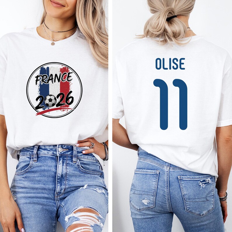 France Soccer Fan Shirt – World Tournament Jersey Style Teel image 8