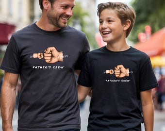 Camiseta Día Del Padre Personalizada Con Nombres De Hijos Father’s Crew