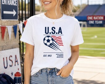 Camiseta Mamá Soccer U.S.A | Comfort Colors Día de Partido