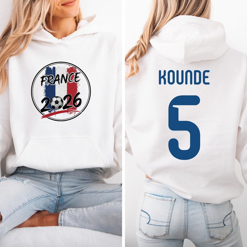 Camiseta de aficionado al fútbol de Francia – Camiseta gráfica de fútbol mundial imagen 8