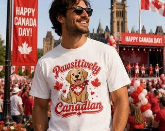 Comfort Colors Camiseta perro Día Canadá, regalo patriótico para amantes mascotas
