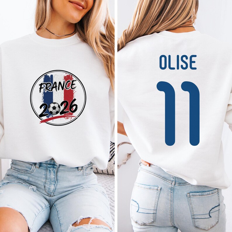 France Soccer Fan Shirt – World Tournament Jersey Style Teel image 2