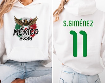 Sudadera Mexico Futbol Blanca Streetwear Deportiva Oversize