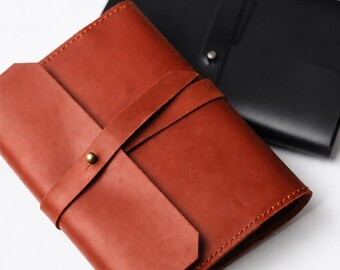 Leather Journal for Men, Personalized Notebook Gift, Refillable Travel Diary for Writing and Daily Notes